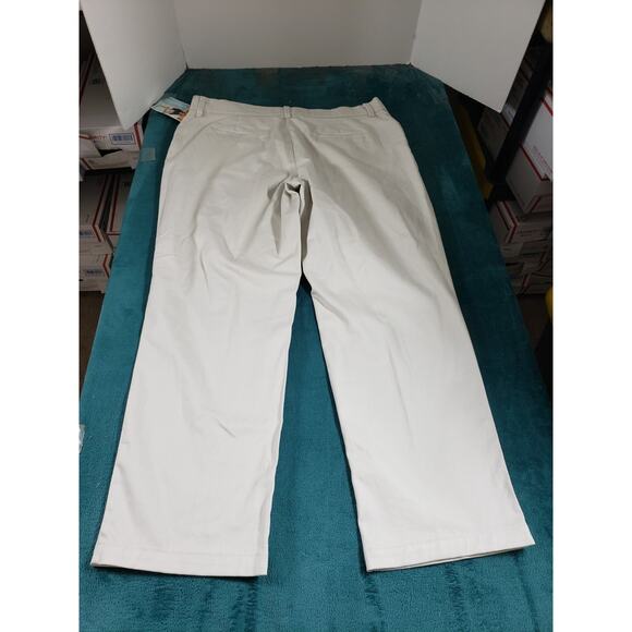 Lee Pants Size 18 Short Womens Beige Stretch Chino Khaki Relaxed Straight NWT - Picture 14 of 16